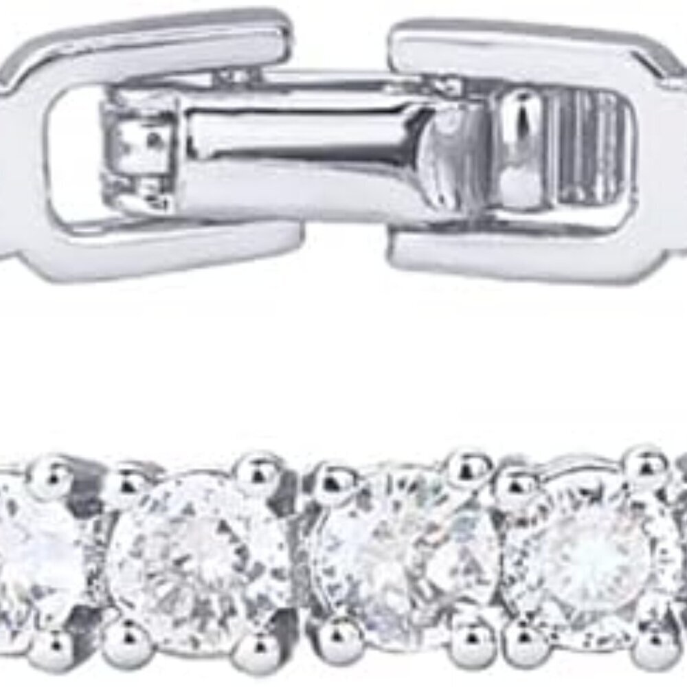 14K Gold Plated 3mm Cubic Zirconia Classic Tennis Bracelet | Gold Bracelets for